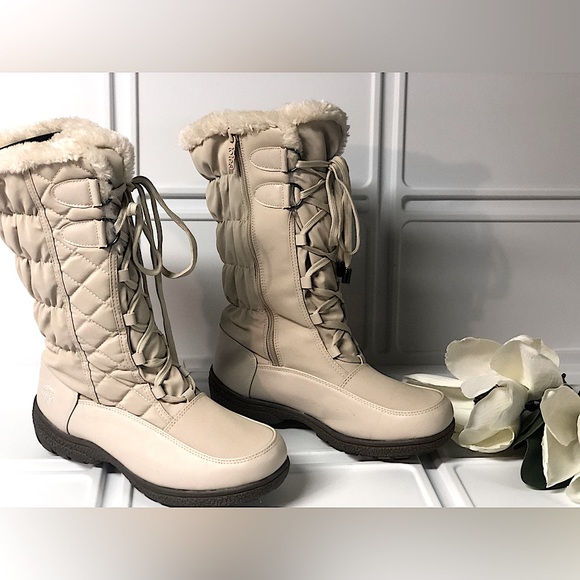 Totes Women's Tracey III Insulated Winter Boots Lace-up- WATERPROOF - Picture 2 of 4